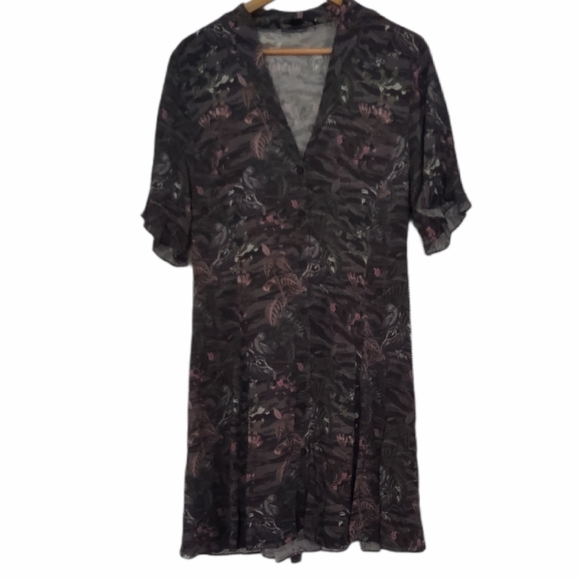 All Saints Fay Paradeep Tropical Print Dress - Picture 5 of 16